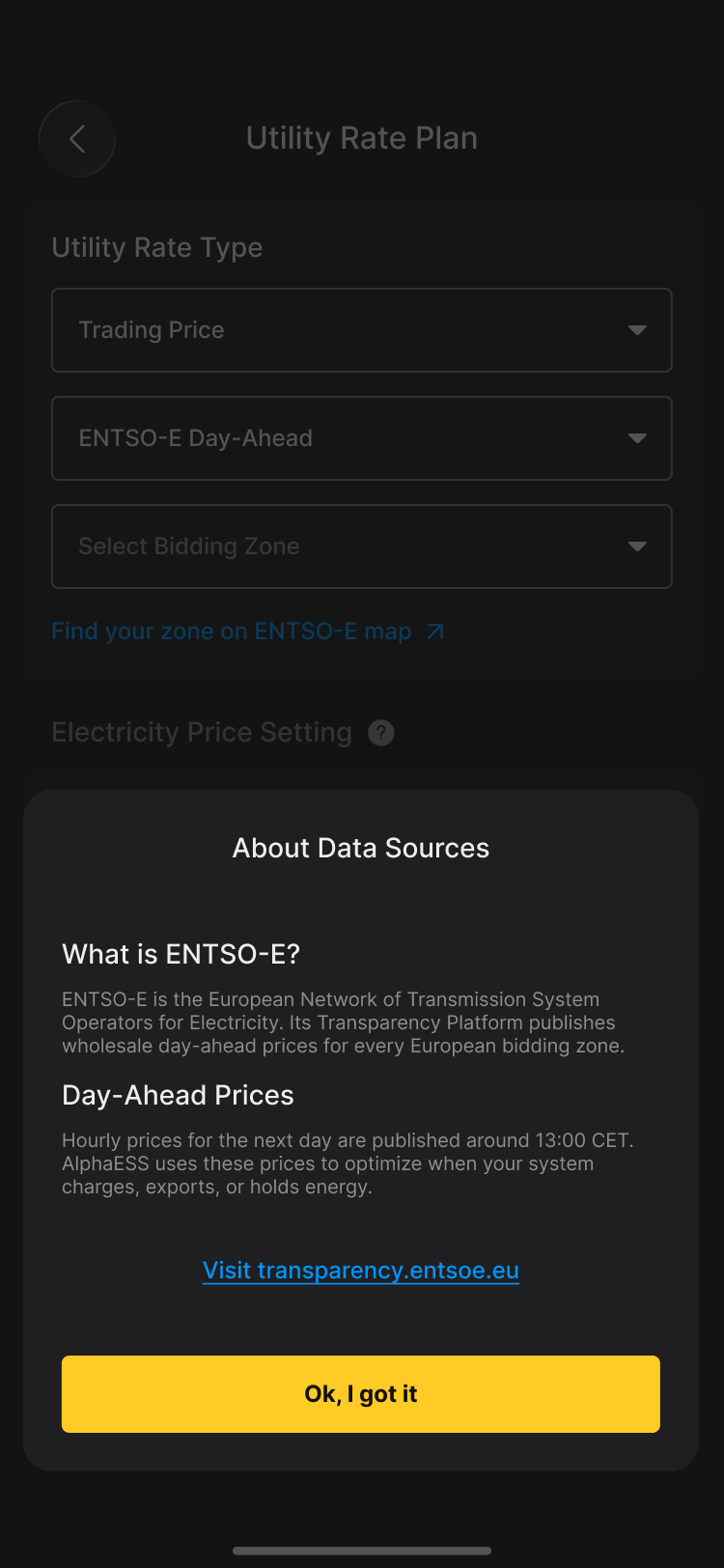 About data sources: ENTSO-E day-ahead prices