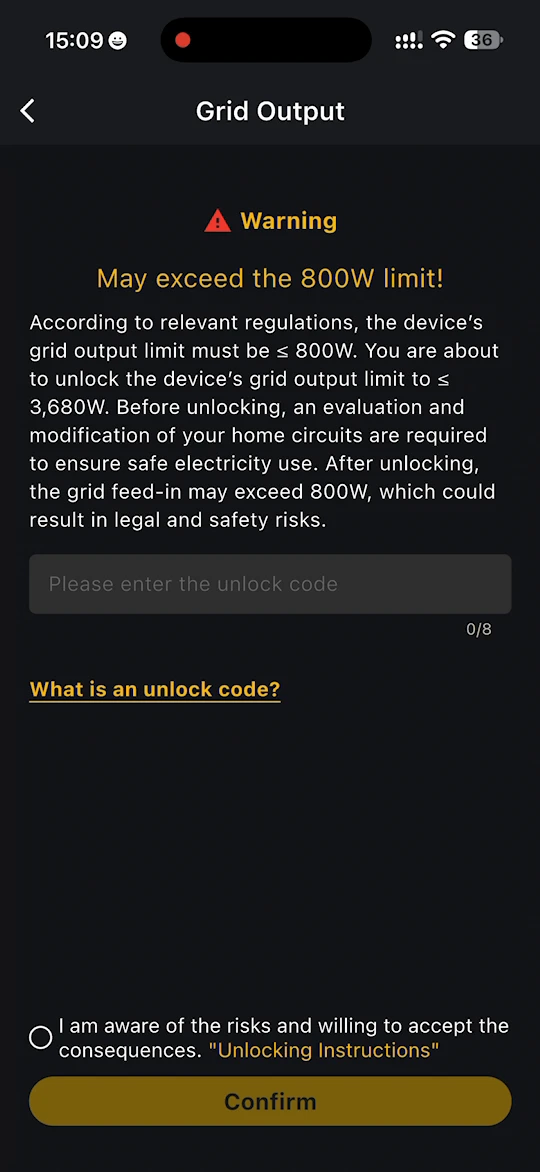 Device Settings | AlphaESS Docs
